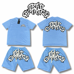 Load image into Gallery viewer, Trapestates Powder Blue Shorts Set
